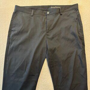 Tommy Bahama - On Par IslandZone® Flat-Front Pants - 38x30 - Black